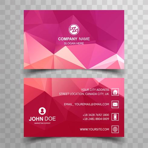 Abstract stylish wave colorful business card template design vector