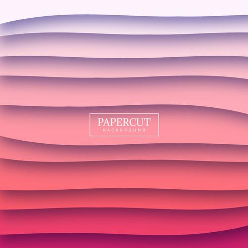 Modern papercut colorful shape background illustration vector