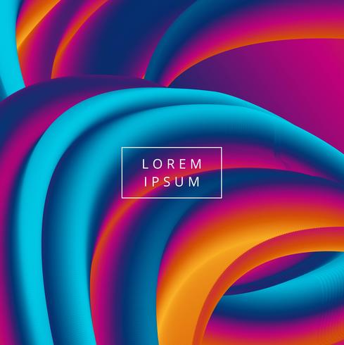 Abstract colorful glowing wave background vector