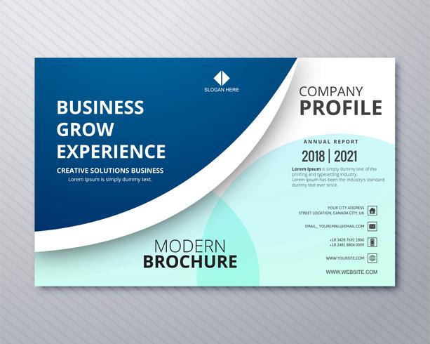 Business professional brochure colorful template creative design vector