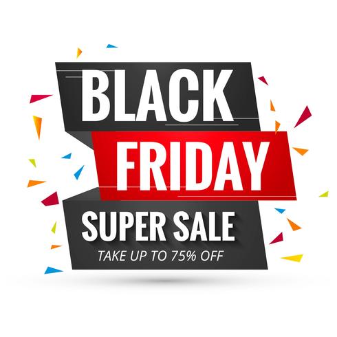 Beautiful black friday sale poster banner design vector