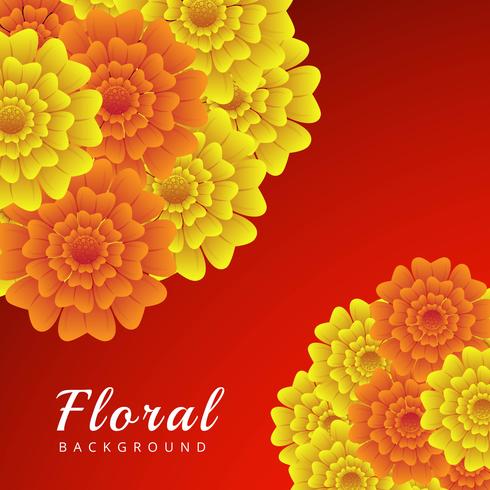 Abstract colorful floral background vector