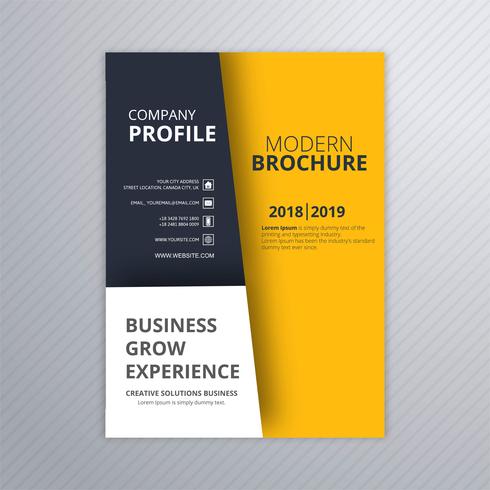 Modern business brochure template design vector