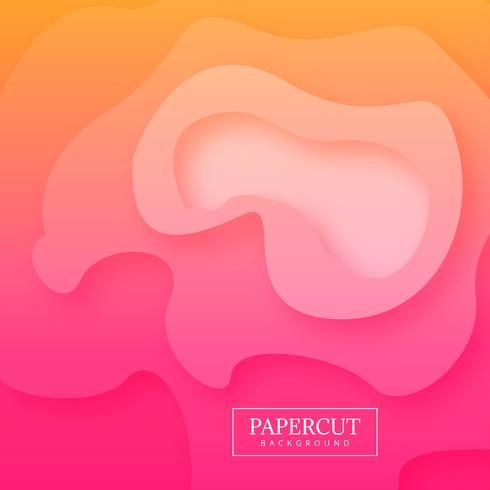 Abstract papercut colorful background vector