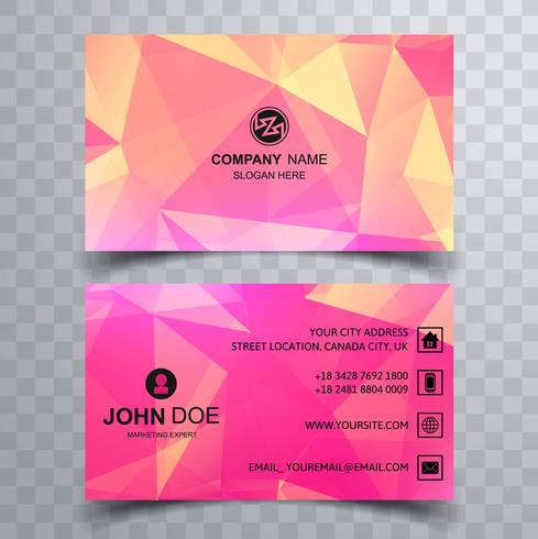 Abstract stylish wave colorful business card template design vector