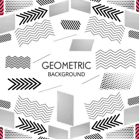 Forma geométrica creativa moderna líneas vectoriales diseño vector