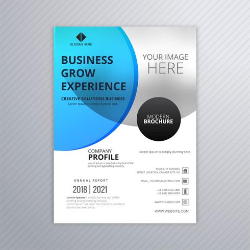 Modern business brochure colorful template vector