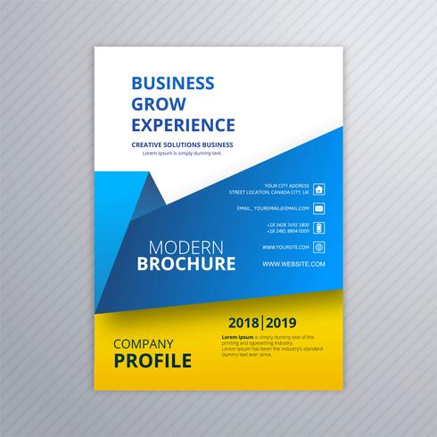 Business brochure creative template design vector