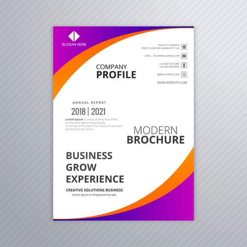 Professional Business Flyer Template Card Colorful Wave