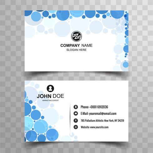 Abstract stylish wave colorful business card template design