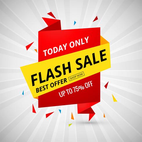 Flash Sale Creative Banner Colorful Design Vector Download Free Flash Sale Creative Banner Colorful Design Vector Download Free