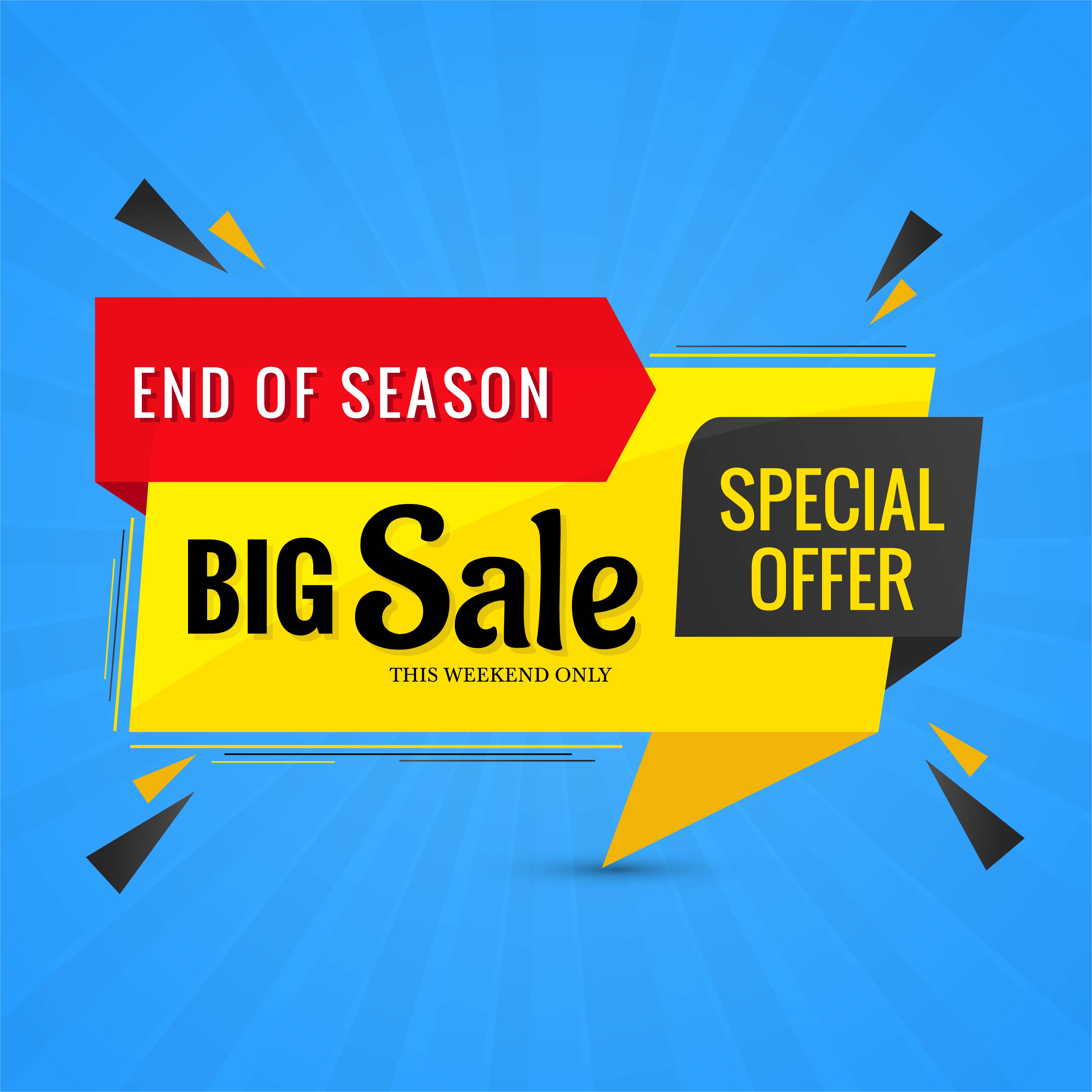 Download Beautiful creative big sale banner colorful vector design ...