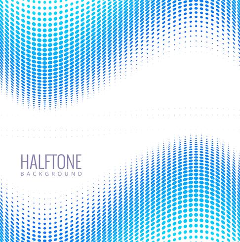 Abstract colorful halftone wave vector design