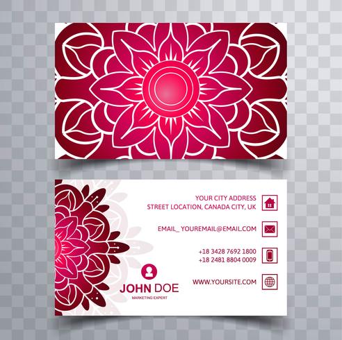 Abstract stylish wave colorful business card template design vector