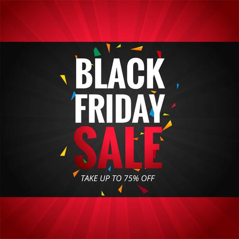 Beautiful black friday sale poster background vector