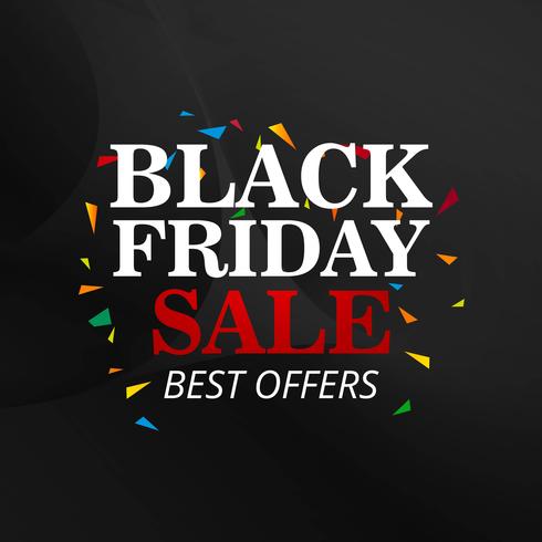 Black friday sale poster design vector illustration