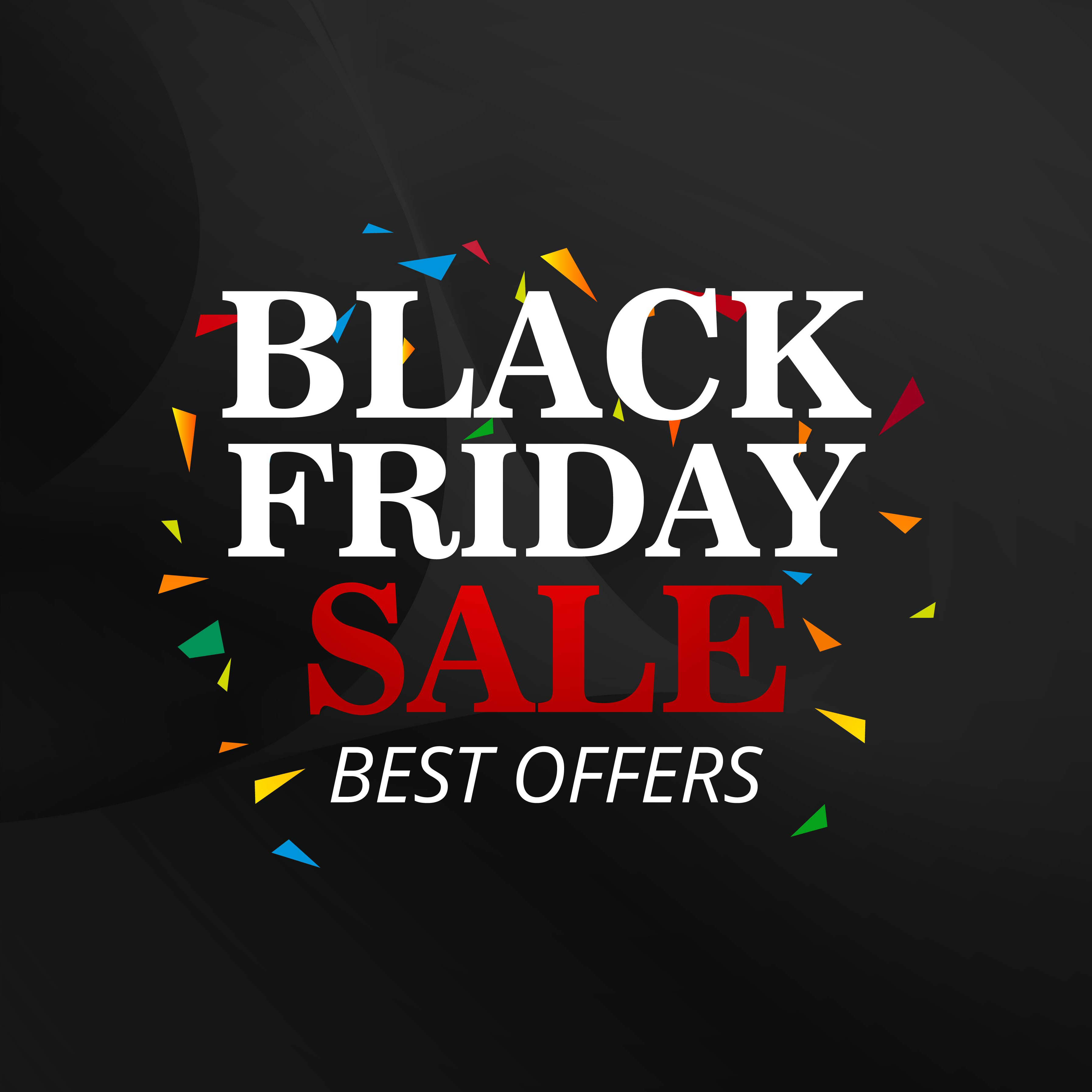 Black friday sale poster design vector illustration 258897 Vector Art - What Sales Are Going On For Black Friday