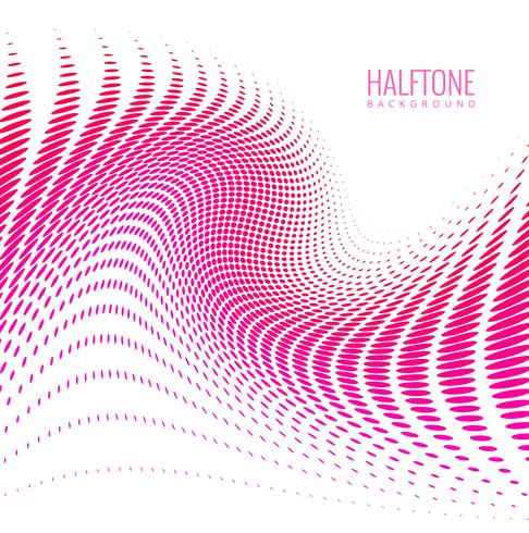 Abstract halftone stylish colorful wave design vector