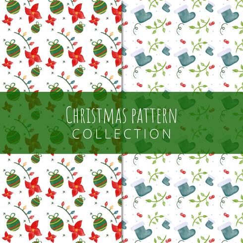 Cute Christmas Pattern Collection. vector