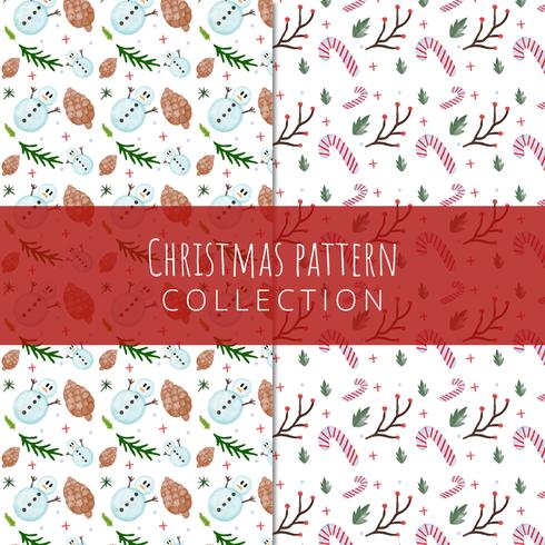 Cute Christmas Pattern Collection vector
