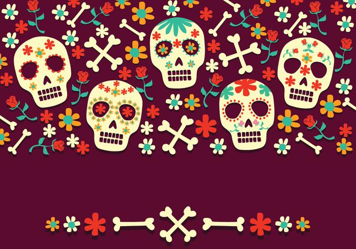 Dia del dia de los muertos vector