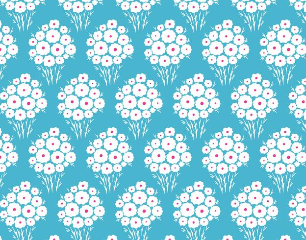 Seamless daisy flower pattern vector
