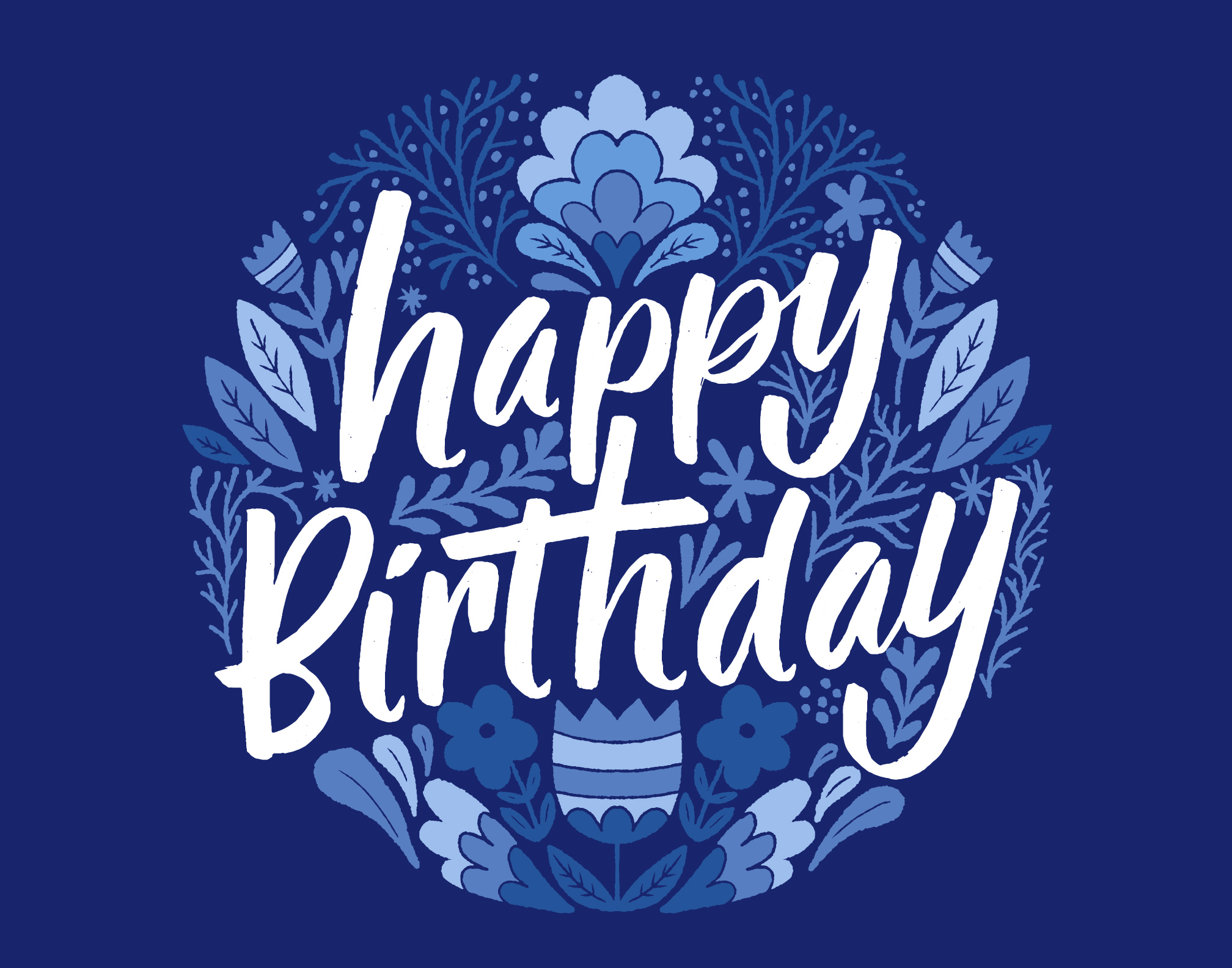 floral happy birthday card 259374 Vector Art at Vecteezy