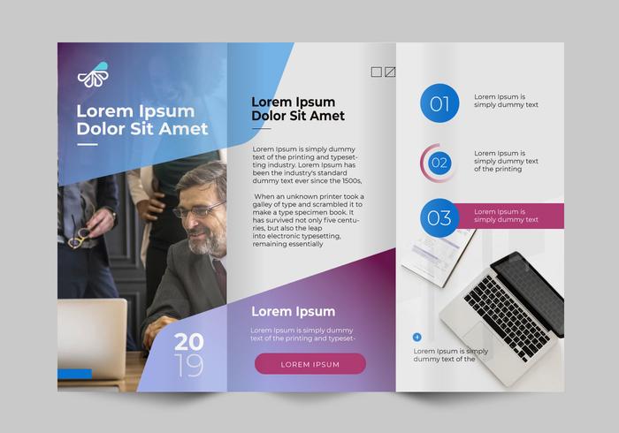 Gradient Professional Business Brochure Template Vector