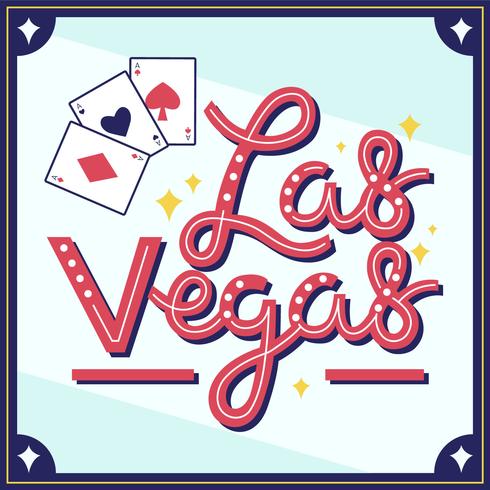 Vector de tipografía Viva Las Vegas