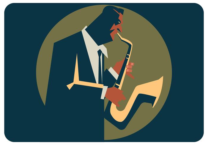 Vector de saxofonista