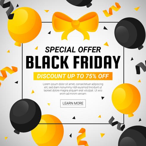 Black Friday Sale Background vector