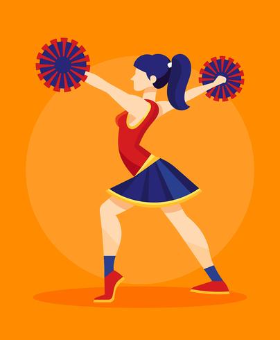 Cheerleader Illustration vector