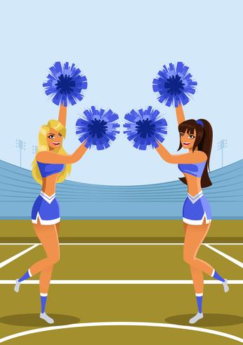 Cheerleader vector