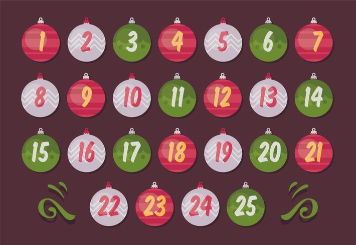 Advent calendar vector