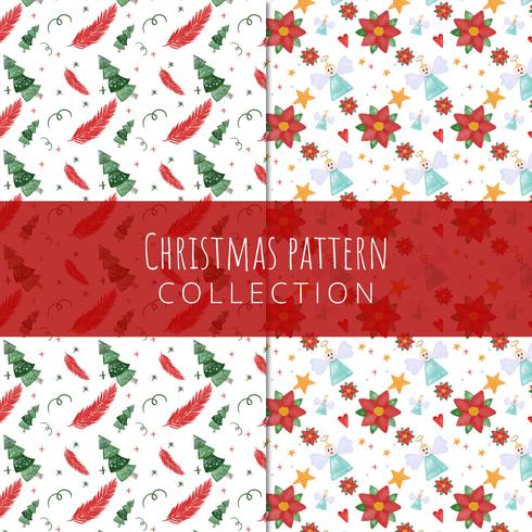 Cute Christmas Pattern Collection vector