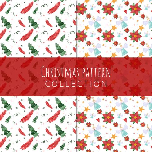 Cute Christmas Pattern Collection vector