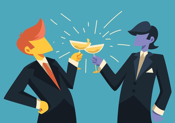 Champagne Toast vector
