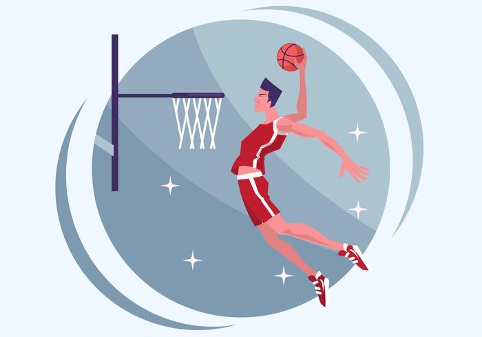 Baloncesto, vector, ilustración vector