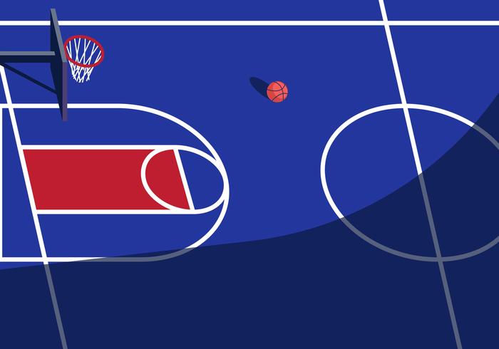 Baloncesto, vector, ilustración vector