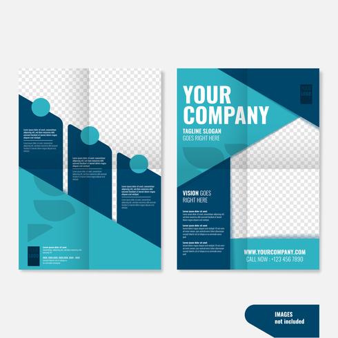Professional Geometric Creative Business Brochure Templates vector