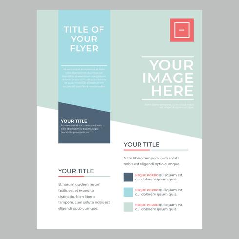 Colorful And Modern Business Flyer vector