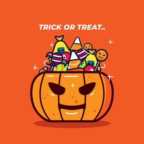 vector de dulces de halloween