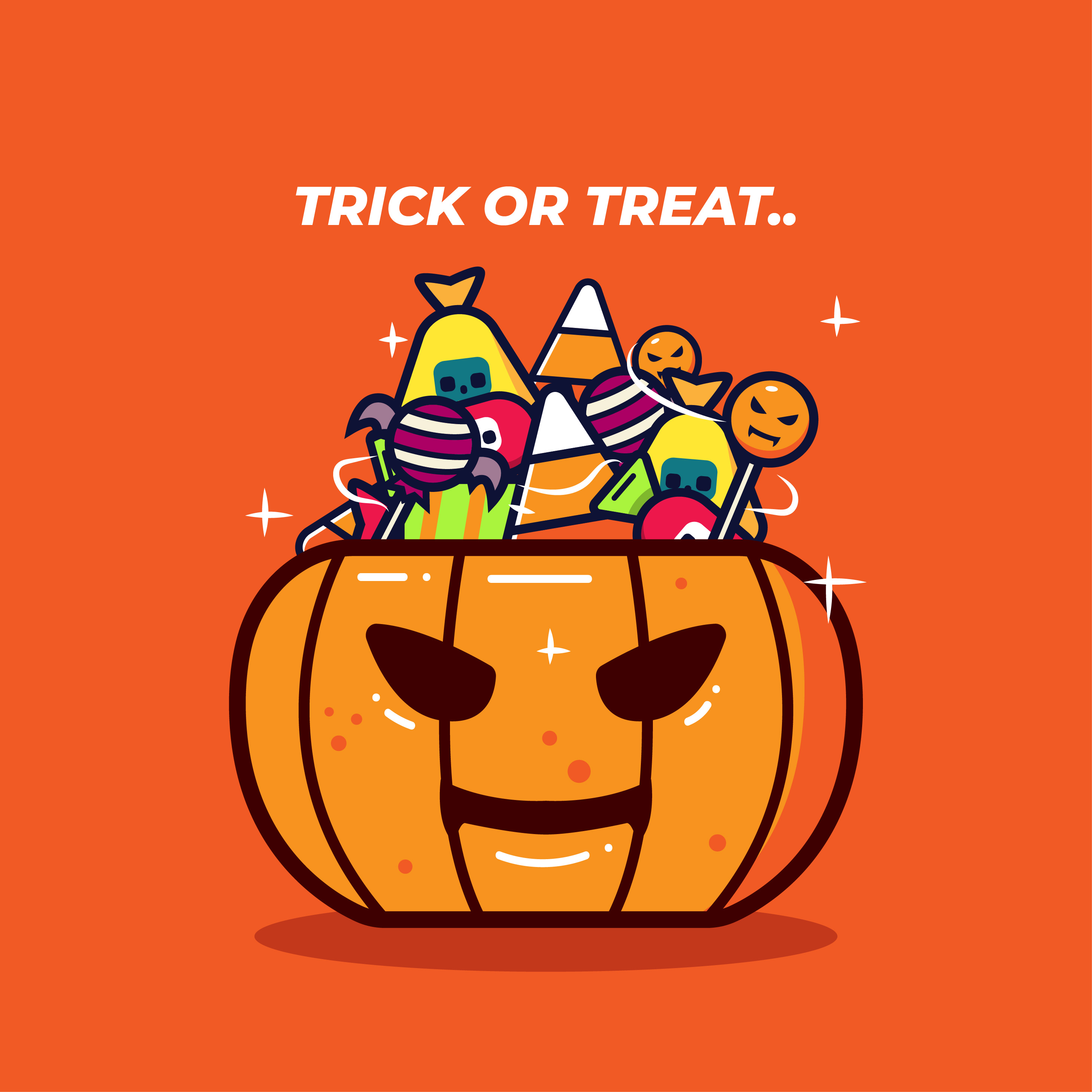 Download Halloween Candy Vector 259690 Vector Art at Vecteezy