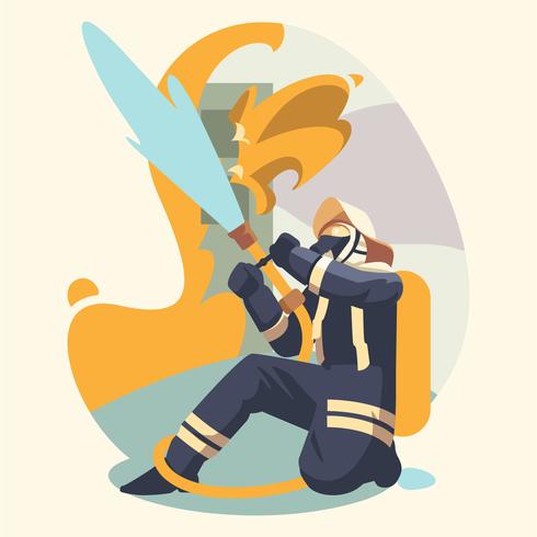 firefighter vector