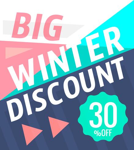 Winter Discount vector