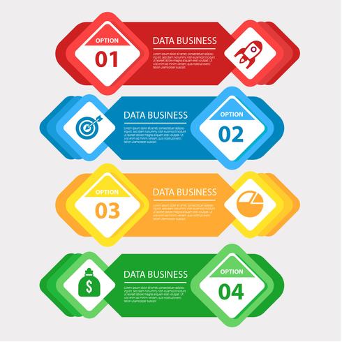 Modern Business Infographic Vector