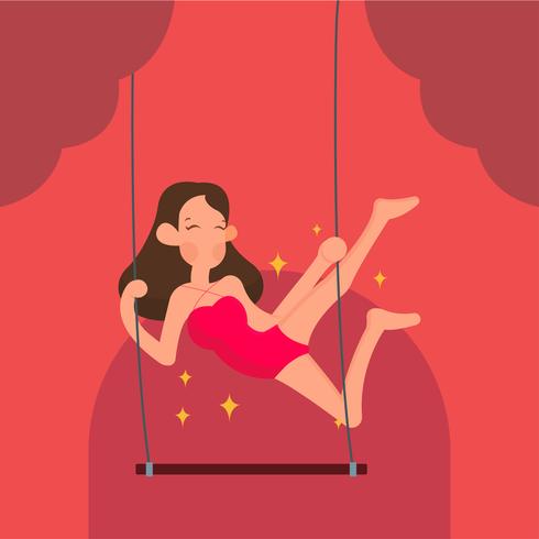 Trapeze Artist Vector