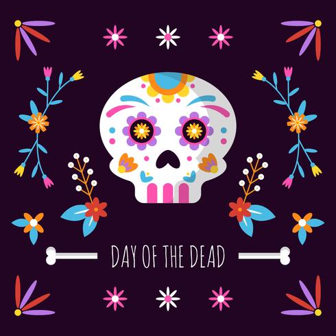 Day Of The Dead Background vector