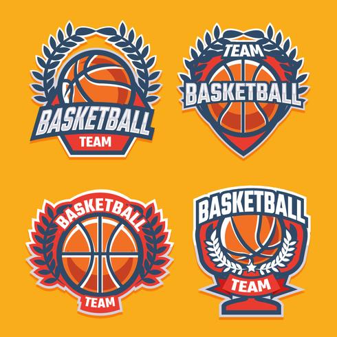 Insignia de baloncesto vector