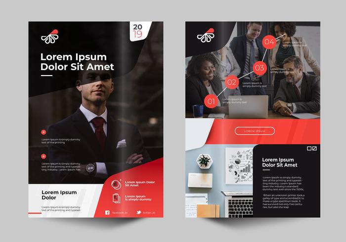 Modern Professional Business Flyer Design Template vector